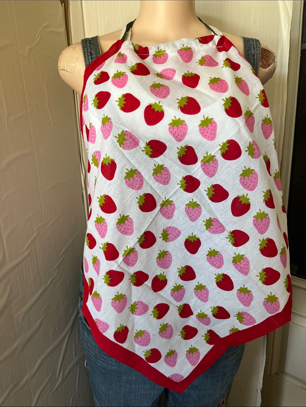 Women's strawberry pictures Bandana Halter Scarf Top